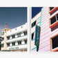 Pink Art Deco Building Miami Beach